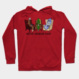 Writers Drinking Coffee Hoodie